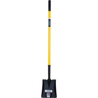 Square Point Shovels, Fibreglass, Tempered Steel Blade, Straight Handle, 48" Long NJ095 | Cam Industrial