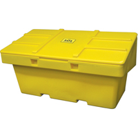 Salt Sand Container SOS™, With Hasp, 72" x 36" x 36", 36 cu. Ft., Yellow NJ119 | Cam Industrial