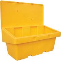 Salt Sand Container SOS, With Hasp, 72" x 36" x 36", 36 cu. Ft., Yellow Cam Industrial