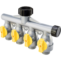 HiFlo Metal 4-Way Hose Valves Cam Industrial