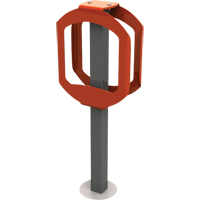 Bike Stop Bike Racks, Steel, 2 Bike Capacity Cam Industrial