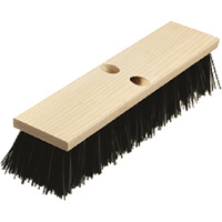 Heavy-Duty Street Broom, 14", Coarse/Stiff, Polypropylene Bristles Cam Industrial