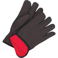 Gants en jersey classiques, Taille unique, Noir, Molleton rouge, &agrave; enfiler Cam Industrial