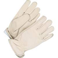 Ladies Insulated Driver Gloves, 8, Grain Cowhide Palm, Fleece Inner Lining Cam Industrial