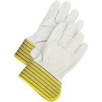 Classic Fitter Gloves, Large, Grain Cowhide Palm, Fleece Inner Lining Cam Industrial