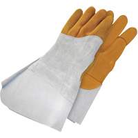 Gander Brand Reverse Grain TIG Welder Gloves, Grain Deerskin, Size 10 Cam Industrial