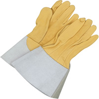 Gander Brand Reverse Grain TIG Welder Gloves, Grain Deerskin, Size 10 Cam Industrial