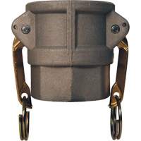 Coupleur &agrave; came et cannelure Global, Aluminium, Type D, 2", NPT femelle, 250 PSI Cam Industrial