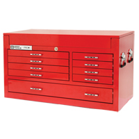 Coffre sup&eacute;rieur de s&eacute;rie PRO+, 42" la, 9 tiroirs, Rouge Cam Industrial