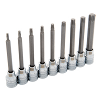 Jeu de douilles longues, Torx, Prise 3/8", 9 mrcx Cam Industrial
