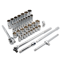 Jeu de douilles SAE, 38 Mcx, Prise de 1/2", Profond Cam Industrial