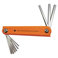 Folding Hex Key Set, 9 Pcs., Imperial Cam Industrial