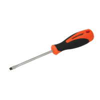 Slotted Screwdriver, 3/16" Tip, Round, 8" L, Cushion Grip Handle Cam Industrial
