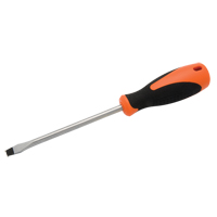 Slotted Screwdriver, 5/16" Tip, Round, 10-5/8" L, Cushion Grip Handle Cam Industrial