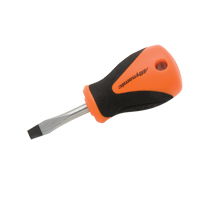 Tournevis court pour &eacute;crous &agrave; fente, Tige de 1/4", Ronde, 3-3/4" lo, Prise en Coussin&eacute;e Cam Industrial