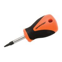 Tournevis court pour vis &agrave; t&ecirc;te carr&eacute;e creuse, Tige de #1, Ronde, 3-4/5" lo, Prise en Plastique/Bois/Coussin&eacute;e Cam Industrial