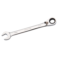 Reversible Combination Ratcheting Wrench, 12 Point, 8mm, Chrome Finish Cam Industrial