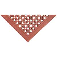 Tapis de s&eacute;rie Competitor, &agrave; fentes, 3' x 5' x 7/8", Orange, Caoutchouc naturel Cam Industrial