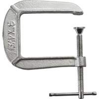 Light-Duty C-Clamp, 3" (76 mm) Capacity, 4-1/2" (114 mm) Throat Depth Cam Industrial