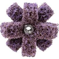 Croix de lustrage BF-XB Scotch-Brite, 1-1/2" dia., Grain Moyen, Oxyde d'aluminium Cam Industrial