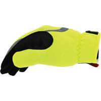 FastFit&reg; High-Visibility Work Gloves, Synthetic Palm, Size Medium/9 Cam Industrial