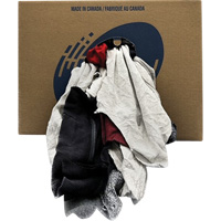 Western Wiper Rags Box, Fleece, Mix Colours, 20 lbs. NKC099 | Cam Industrial