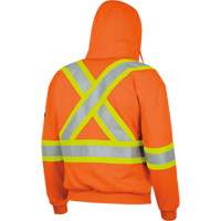 338SF Flame-Resistant Zip Style Hoodie, Men's, X-Large, High Visibility Orange, 22 cal/cm² Cam Industrial