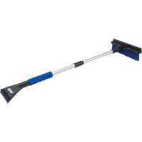 Snow Brush, Telescopic, Polypropylene Blade, 32-1/2" Long, Blue Cam Industrial