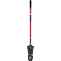 Heavy-Duty Drain Spade, Carbon Steel, 16" x 6" Blade, 45" L, Straight Handle Cam Industrial