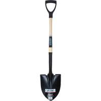 Round Point Shovel, Tempered Steel Blade, Hardwood, D-Grip Handle NN243 | Cam Industrial