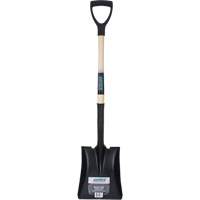 Square Point Shovel, Hardwood, Tempered Steel Blade, D-Grip Handle, 29" Long Cam Industrial