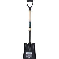 Square Point Shovel, Hardwood, Tempered Steel Blade, D-Grip Handle, 29" Long NN245 | Cam Industrial