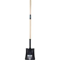 Square Point Shovel, Hardwood, Tempered Steel Blade, Straight Handle, 48" Long NN246 | Cam Industrial