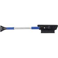 Snow Brush, Telescopic, EVA Foam Blade, 48" Long, Black/Blue Cam Industrial