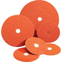 Disques en fibre Blaze, C&eacute;ramique d'alumine, 24, 4-1/2" Dia x 7/8" Arbre Cam Industrial