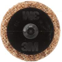 Disque de conditionnement de surface Roloc Scotch-Brite, 1-1/2" dia., Grain Cors&eacute;, Oxyde d'aluminium Cam Industrial