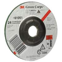 Green Corps Flexible Grinding Wheel, 5" x 1/4", 7/8" Arbor, Ceramic, Type 1 Cam Industrial