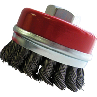 Bridled Cup Brushes, 3" Dia. x 5/8"-11 Arbor Cam Industrial
