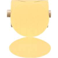 Disque abrasif dor&eacute; en rouleau de papier Stikit, 5" dia., Grain P180, Oxyde d'aluminium Cam Industrial
