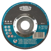 Premium 2 in 1 Thincut Cut-Off Wheel, 5" x 0.045", 7/8" Arbor, Type 27, Aluminum Oxide, 12250 RPM Cam Industrial