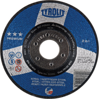 Premium 2-in-1 Grinding Wheel, 6" x 9/32", 7/8" Arbor, Type 27 Cam Industrial