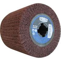 Pro-Line Surface Conditioning Drum, 4" Dia. x 4" W, 3/4" Arbor, Fine Grit, Aluminum Oxide Cam Industrial