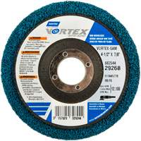 Vortex Non-Woven Disc, 4-1/2" Dia. x 1/2" W, 7/8" Arbor, Aluminum Oxide Cam Industrial