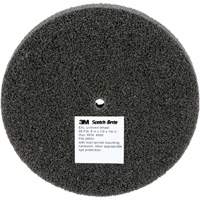Scotch-Brite EXL Unitized Wheel, 5" x 1/2", 1/4" Arbor, Fine Grit, Silicon Carbide Cam Industrial