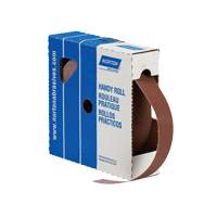 Rouleau de feuille &agrave; poncer pratique, Oxyde d'aluminium, 3" la x 150' lo, Grain P80 Cam Industrial