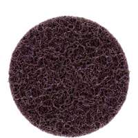 Disque de brossage et de finition Roloc Scotch-Brite, 3" dia., Grain Moyen, Carbure de silicium Cam Industrial