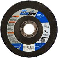 Disque &agrave; lamelles BlueFire, 5" x 7/8", Type 29, Grain 36, Alumine de zirconium Cam Industrial