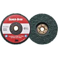 Disque extra coupe  Clean and Strip  XT Pro Scotch-Brite, 4-1/2" dia., Grain Extra grossier, Oxyde d'aluminium Cam Industrial