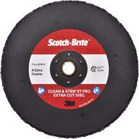 Disque extra coupe  Clean and Strip  XT Pro Scotch-Brite, 7" dia., Grain Extra grossier, Oxyde d'aluminium Cam Industrial