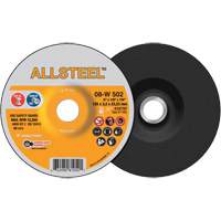 AllSteel Grinding Wheel, 5" x 1/8", 7/8" Arbor, Aluminum Oxide, Type 27 Cam Industrial